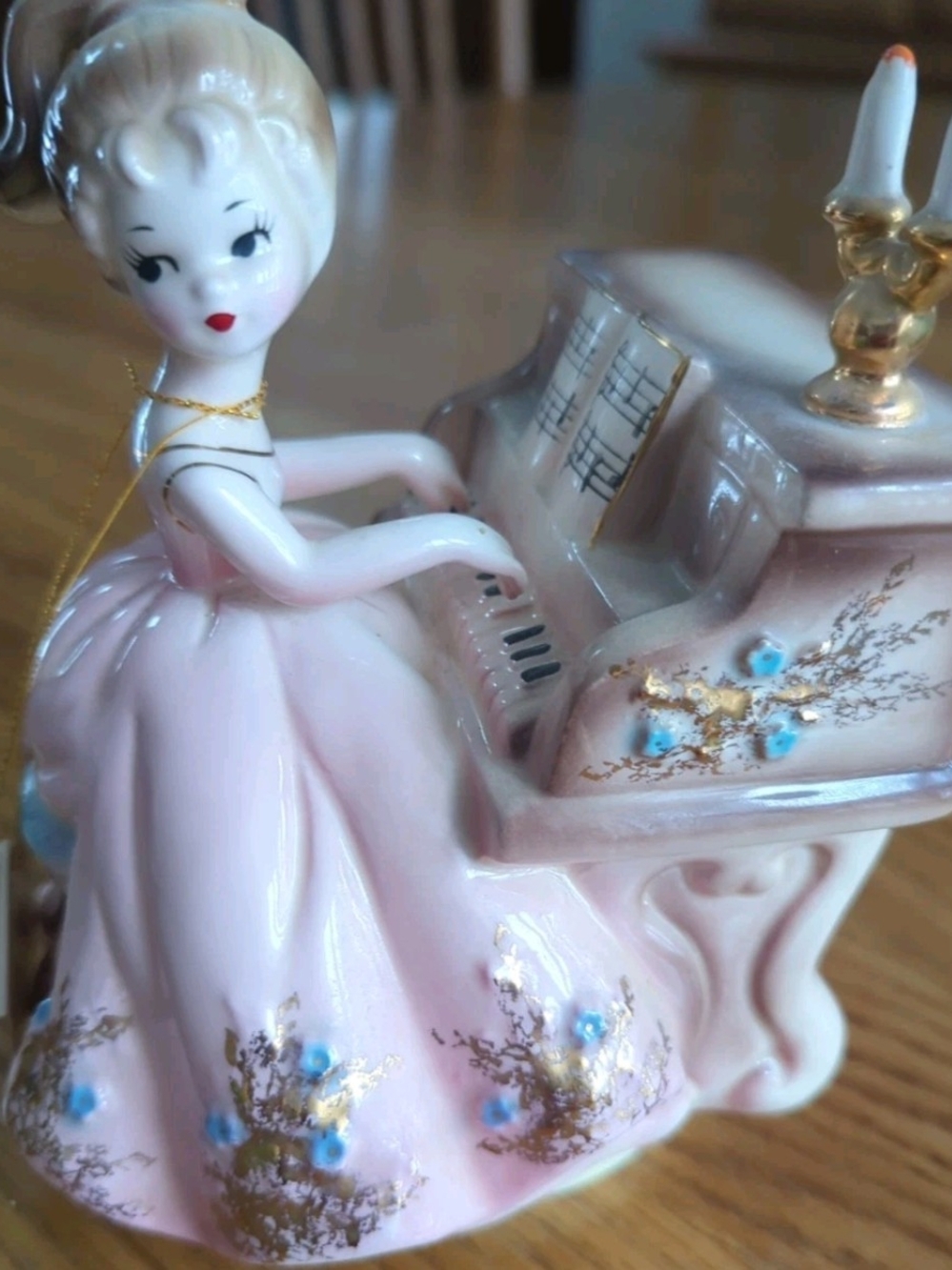 Vintage Josef Originals Musical Figurine – Girl at Piano George Good Era Japan